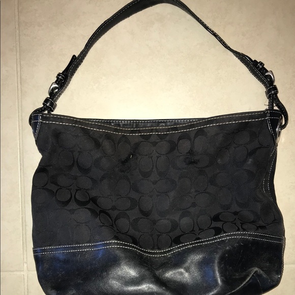 Coach black authentic sak bag - Picture 3 of 6